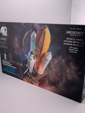 4D Build Space Shuttle 3D Puzzle Model Kit 346 Pieces LED Lights Architect Serie